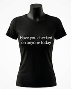 Checked On Someone? — mindful t-shirt by Mindful Tee Shirts