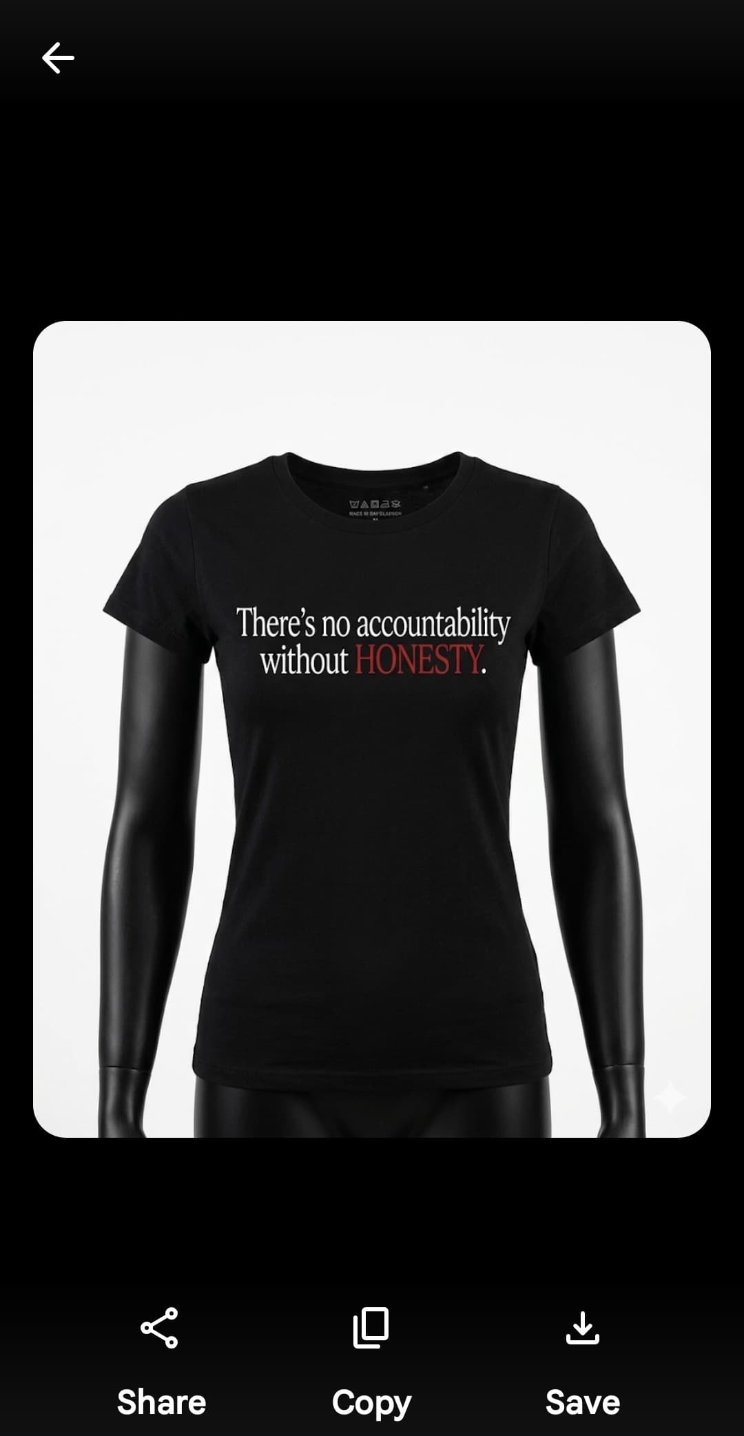 No Accountability Without Honesty — mindful t-shirt by Mindful Tee Shirts