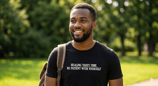 Healing tee — mindful t-shirt by Mindful Tee Shirts