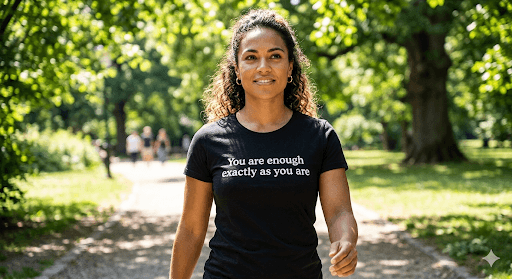 What exactly enough — mindful t-shirt by Mindful Tee Shirts