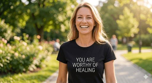 Worthy of healing Tee — mindful t-shirt by Mindful Tee Shirts