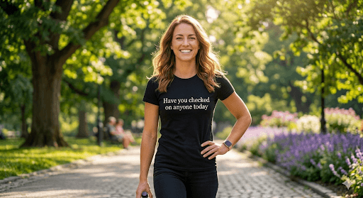 Have you checked on anyone today — mindful t-shirt by Mindful Tee Shirts