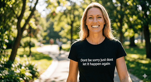 Don't be sorry — mindful t-shirt by Mindful Tee Shirts
