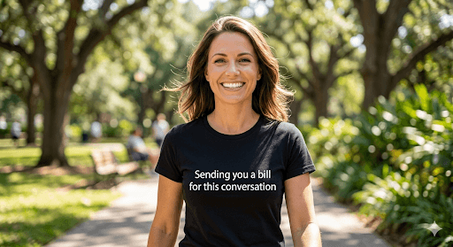 Sending you a bill — mindful t-shirt by Mindful Tee Shirts