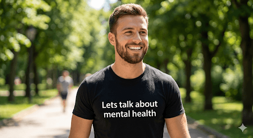Let's talk about mental health — mindful t-shirt by Mindful Tee Shirts