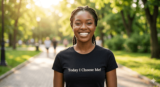 Today I choose me — mindful t-shirt by Mindful Tee Shirts