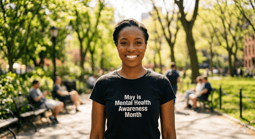 May is mental health month — mindful t-shirt by Mindful Tee Shirts