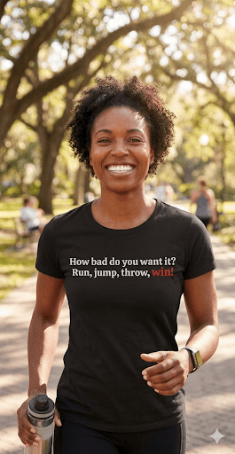 Run jump throw — mindful t-shirt by Mindful Tee Shirts