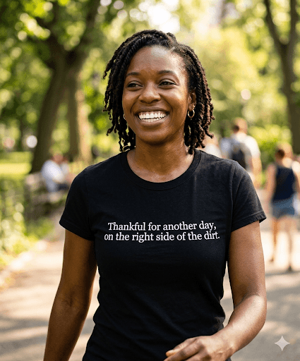 Thankful — mindful t-shirt by Mindful Tee Shirts