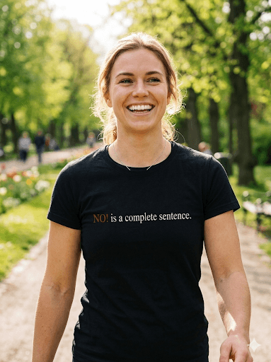 No! — mindful t-shirt by Mindful Tee Shirts