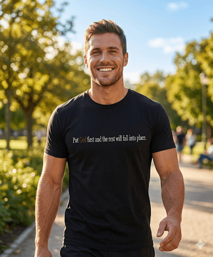 Put God first — mindful t-shirt by Mindful Tee Shirts