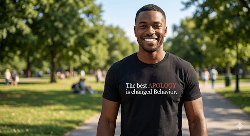 Best apology — mindful t-shirt by Mindful Tee Shirts