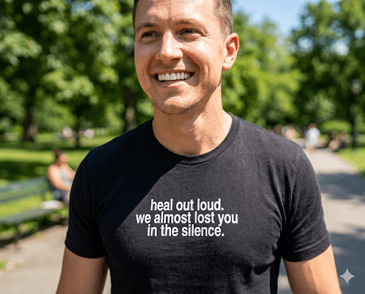 Heal out loud — mindful t-shirt by Mindful Tee Shirts